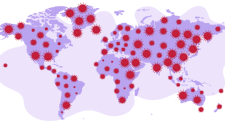 Immagine decorativa: Quanti sono i casi di COVID-19 nel mondo? Stima delle infezioni globali, regionali, nazionali e dati italiani